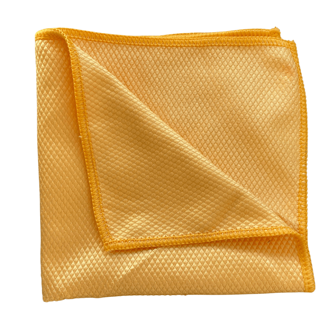 car detailing folded glass towel