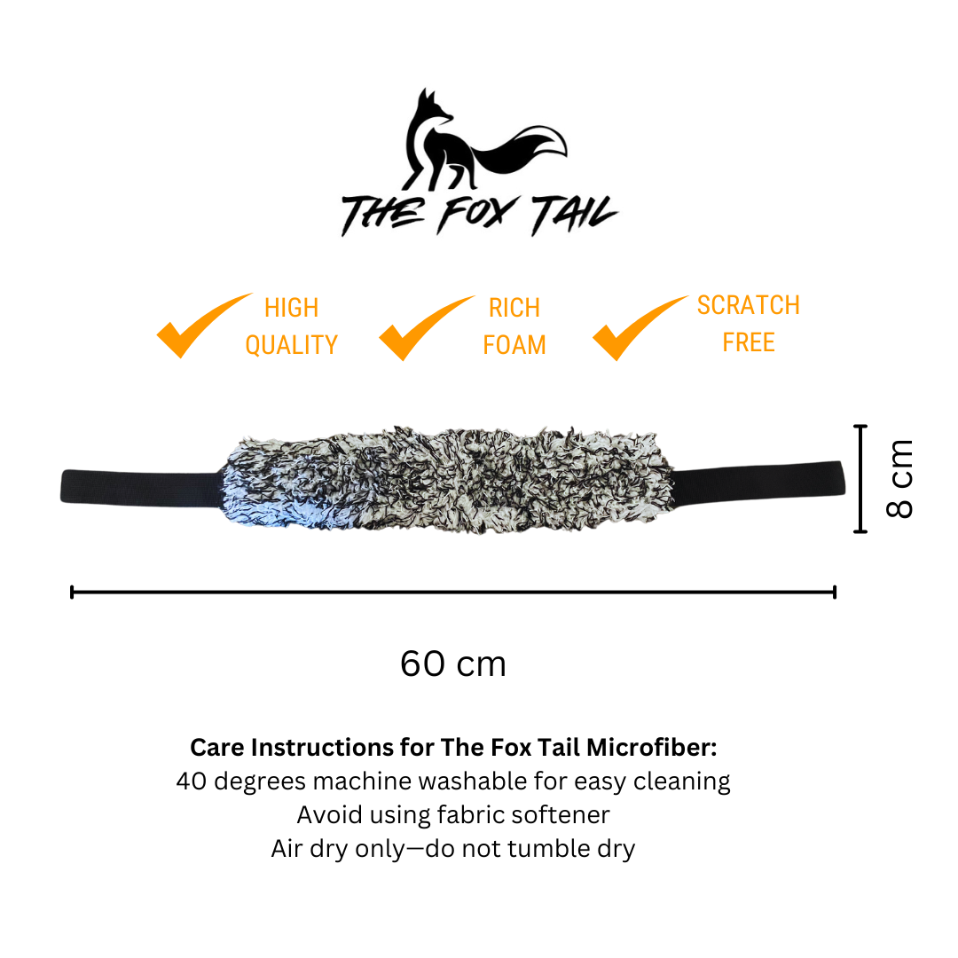 The Fox Tail - Wheel Cleaner. High-quality, rich foam and scratch-free car wheel cleaner for all car enthusiasts.